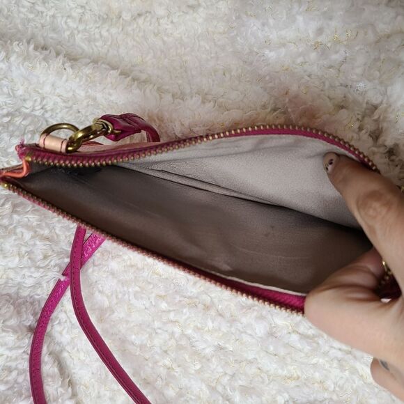 Fossil Tessa Tri Color String Crossbody Wallet Purse - Picture 4 of 5